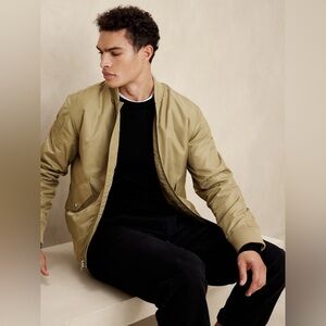 Light Khaki Bomber jacket